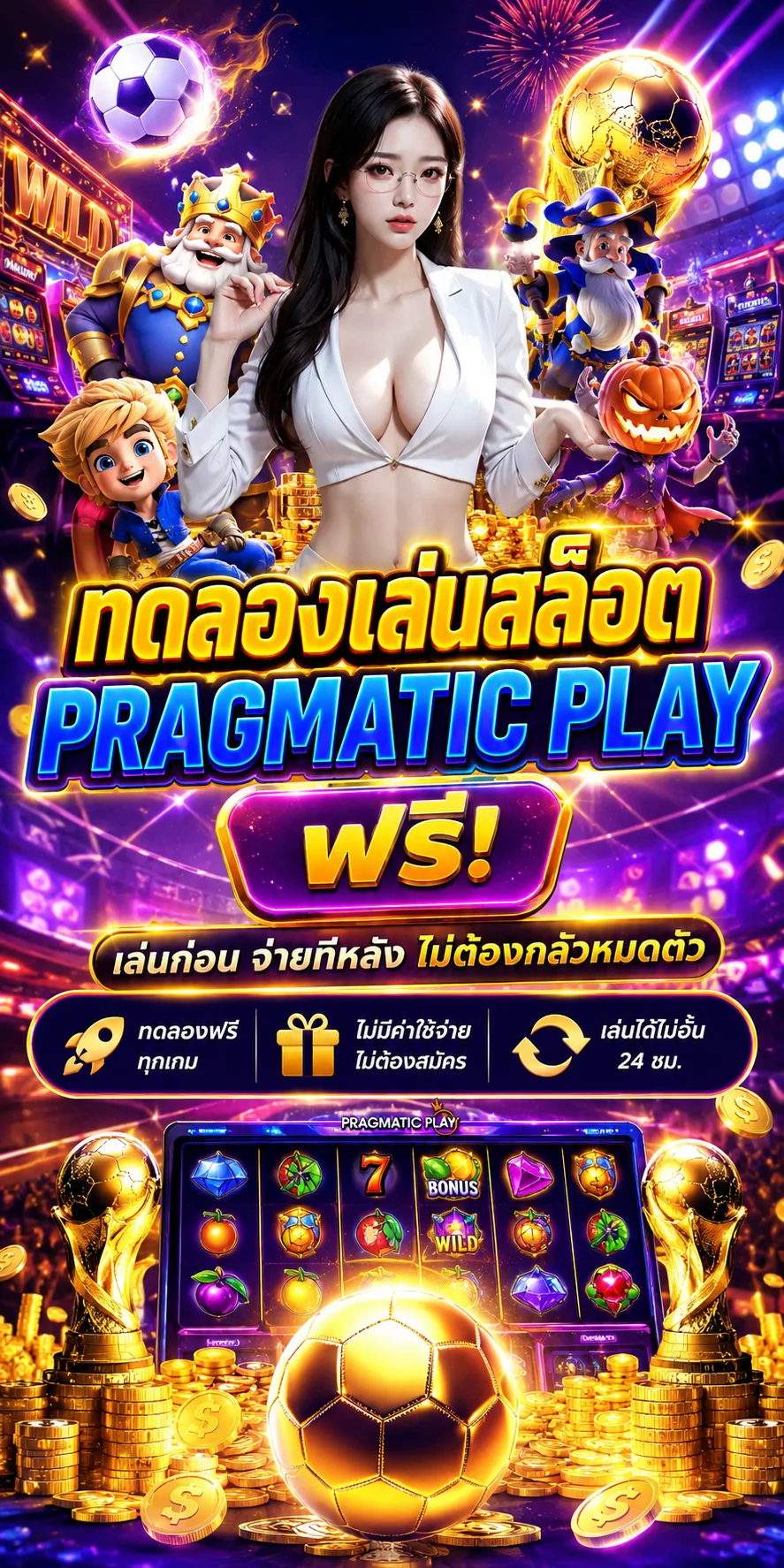 ทดลองเล่นสล็อต Pragmatic Play ฟรี UFASLOTBAR